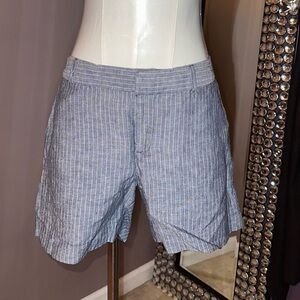 Banana Republic Blue Striped Shorts